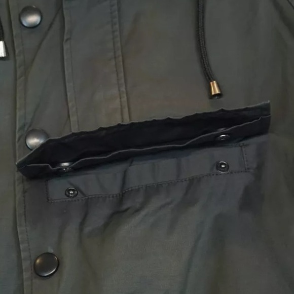 Army of Me Gray Waxed Cotton Military Style Parka Jacket Men's M - Picture 13 of 13